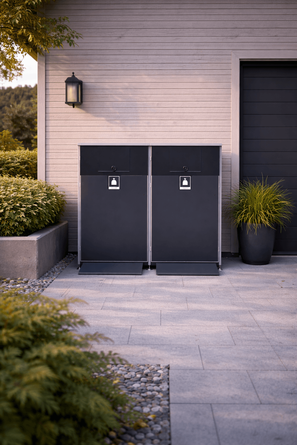 Avfallsskap - 2 luker