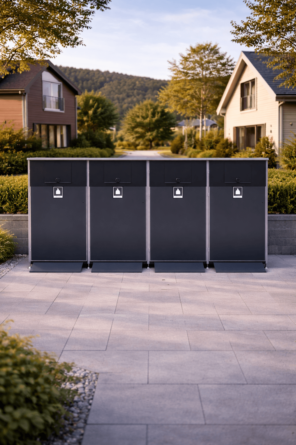 Avfallsskap - 4 luker