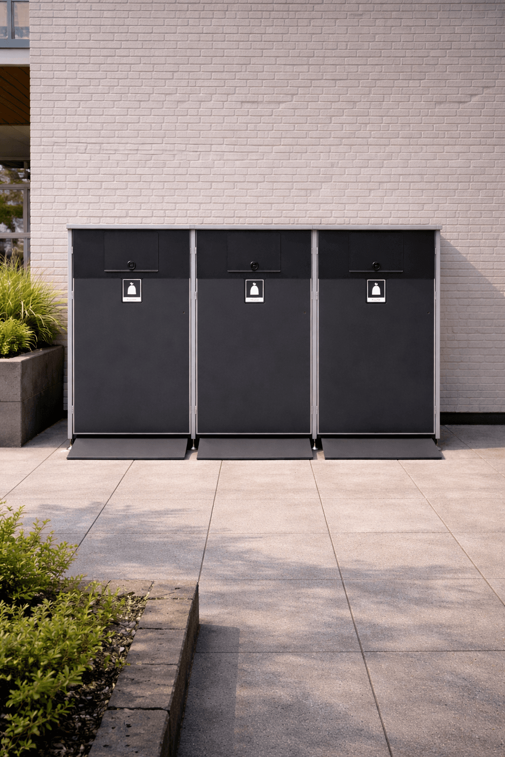 Avfallsskap - 3 luker